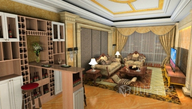 130㎡/兩室兩廳一衛(wèi)/歐式