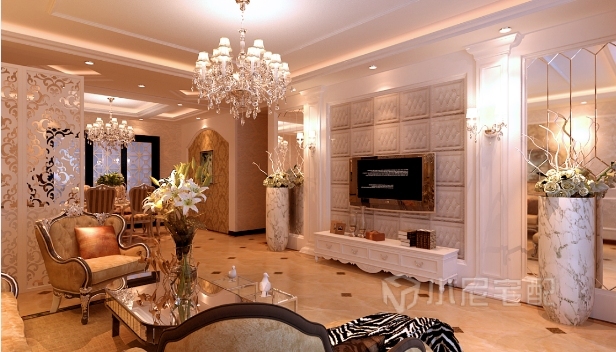 136㎡/三室兩廳兩衛(wèi)/歐式