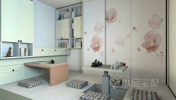 106㎡/三室一廳一衛(wèi)/混搭