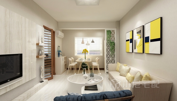 86㎡/兩室一廳一衛(wèi)/現(xiàn)代