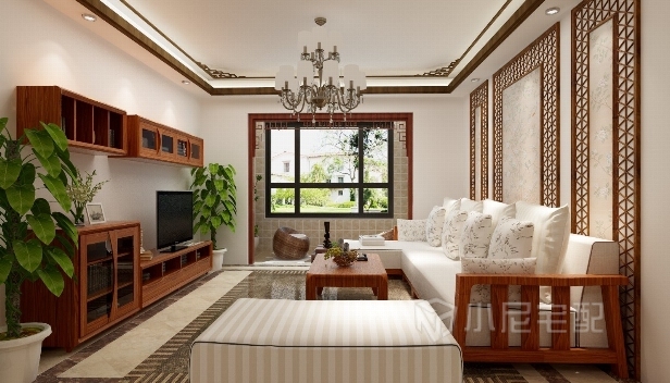 98㎡/兩室兩廳一衛(wèi)/中式