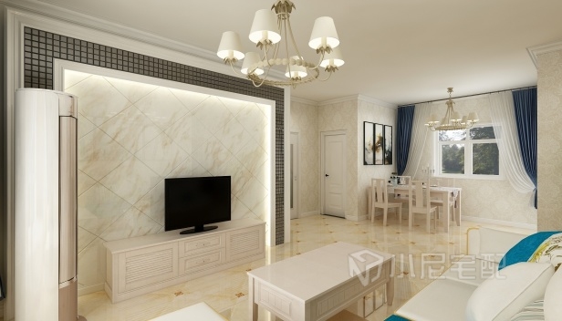 85㎡/兩室一廳一衛(wèi)/歐式