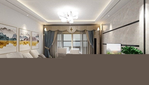 100㎡/三室兩廳兩衛(wèi)/現(xiàn)代