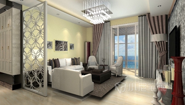 120㎡/三室一廳兩衛(wèi)/簡約