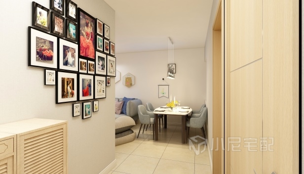 62㎡/兩室一廳一衛(wèi)/歐式