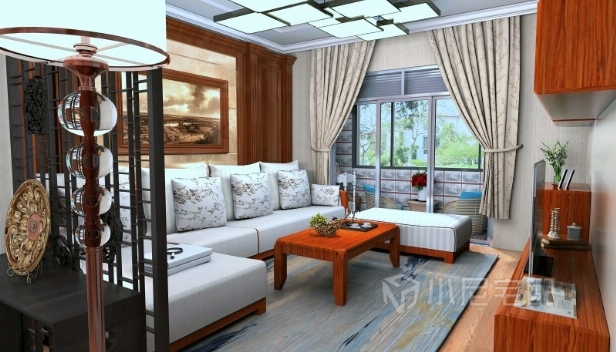 88㎡/三室兩廳兩衛(wèi)/混搭