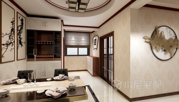 98.89㎡/三室兩廳一衛(wèi)/中式